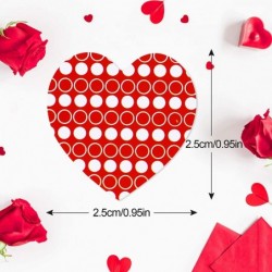 500 Pieces Valentine’s Day Heart Stickers Red Heart Happy Valentines Day Roll Stickers Sweet Love Decoration Stickers for Val...