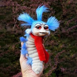 Labyrinths Plush Doll Worm from Movie Labyrinth Handmade Worm from Labyrinth Stuffed Toy Creepy Doll Fugglers Funny Ugly Mons...