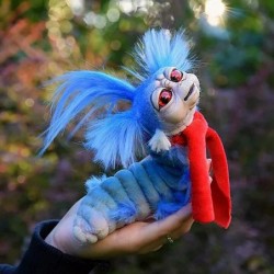 Labyrinths Plush Doll Worm from Movie Labyrinth Handmade Worm from Labyrinth Stuffed Toy Creepy Doll Fugglers Funny Ugly Mons...