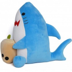 Boba Shark Plush Toy - 9 Inches Shark Plushie Stuffed Animal - Hug and Cuddle with Squishy Kawaii Cute Japanese Anime Style G...