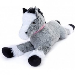 Giant Horse Stuffed Animal Large Pony Grey Plush Toy Horse Big Gift for Kids 35 Inches $69.02 Stuffed Animals & Teddy Bears