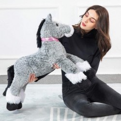 Giant Horse Stuffed Animal Large Pony Grey Plush Toy Horse Big Gift for Kids 35 Inches $69.02 Stuffed Animals & Teddy Bears