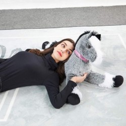 Giant Horse Stuffed Animal Large Pony Grey Plush Toy Horse Big Gift for Kids 35 Inches $69.02 Stuffed Animals & Teddy Bears