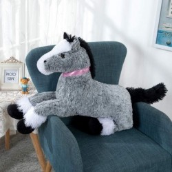 Giant Horse Stuffed Animal Large Pony Grey Plush Toy Horse Big Gift for Kids 35 Inches $69.02 Stuffed Animals & Teddy Bears