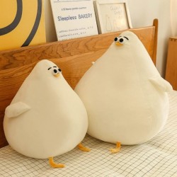 11in Cute Fat Seagull Plush Toy Funny Stuffed Animal Simulation Mother Hen Doll Chubby Seagull Plush Pillow Soft Chick Plushi...