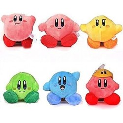 Star Kirby Plush Strap 6pcs Star Doll Stuffed Animals Cute Soft Anime Collection Toy $49.26 Stuffed Animals & Teddy Bears