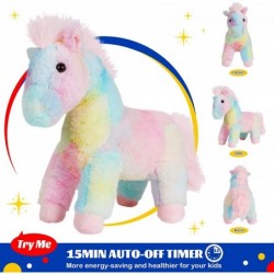 12'' LED Glowing Musical Horse Rainbow Standing Stuffed Plush Animal Singing Magical Colorful Night Light Up Cute Soft Lovely...