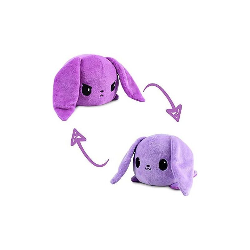 | The Original Reversible Floppy Ear Bunny Plushie | Patented Design | Sensory Fidget Toy for Stress Relief | Purple & Light ...