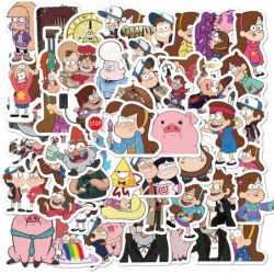 Gravity Falls Stickers 50pcs Cartoon Anime Vinyl Decals for Kids Adults as Decoration for Laptop Motorcycle Skateboard Car Ro...