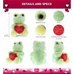 I Love You Sitting Frog Plush – Cute Stuffed Animal with Sweet Heart Message and Name Personalization for Valentines Annivers...