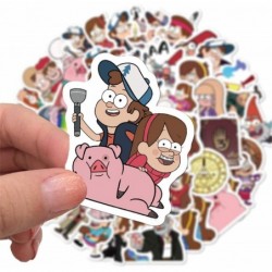 Gravity Falls Stickers 50pcs Cartoon Anime Vinyl Decals for Kids Adults as Decoration for Laptop Motorcycle Skateboard Car Ro...