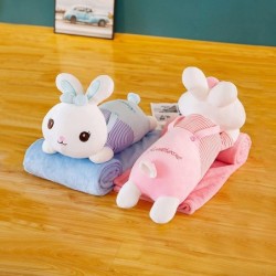 Plush Toy Blanket Set Stuffed Animal Bunny Doll Plushie Bunny Doll Children's Gifts Rabbit (Pink-Rabbit 23.5")… $49.42 Stuffe...