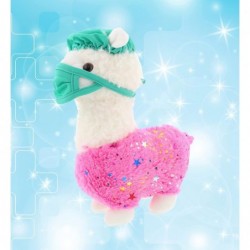 Sparkle Pink Llama Doctor Plush Toy - Super Soft Llama Doctor Stuffed Animal Dress Up with Cute Scrub Uniform & Cap Outfit - ...