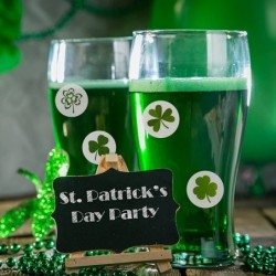 St Patricks Day Stickers 200pcs Shamrock Stickers St. Patrick's Day Stickers for Kids Lucky Shamrock Roll Sticker for St Patr...