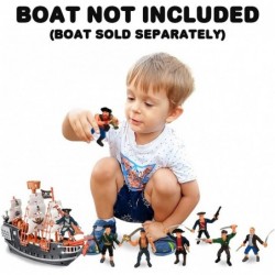 Pirate Action Figure Playset Set of 8 Legendary Plastic Figures in Assorted Poses Cool Pirate Toy Set for Kids Great Birthday...