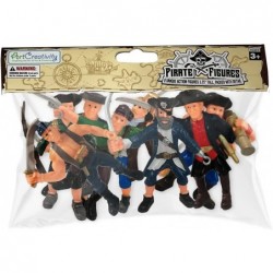 Pirate Action Figure Playset Set of 8 Legendary Plastic Figures in Assorted Poses Cool Pirate Toy Set for Kids Great Birthday...