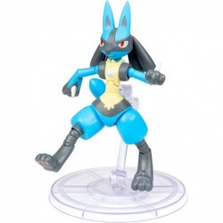 Pokémon 6" Lucario Articulated Battle Figure Toy with Display Stand - Officially Licensed - Collectible Pokemon Gift for Kids...