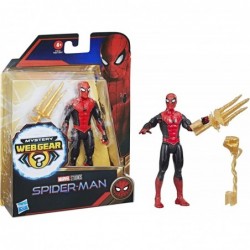 Marvel 6-Inch Mystery Web Gear Upgraded Black and Red Suit Action Figure Includes Mystery Web Gear Armor Accessory and Charac...