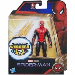 Marvel 6-Inch Mystery Web Gear Upgraded Black and Red Suit Action Figure Includes Mystery Web Gear Armor Accessory and Charac...