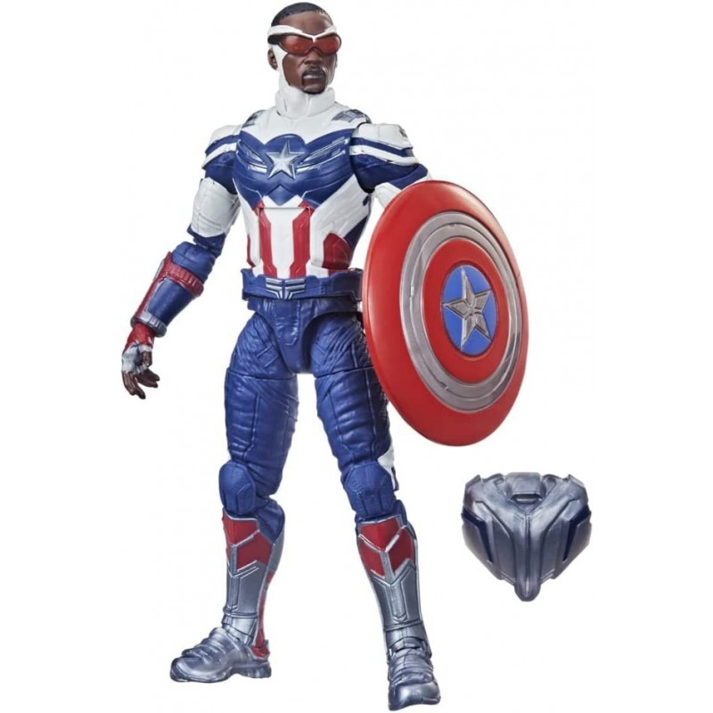 Hasbro Marvel Legends Series 6-inch Action Figure Toy Captain America: Sam Wilson Premium Design and 2 Accessories for Kids A...