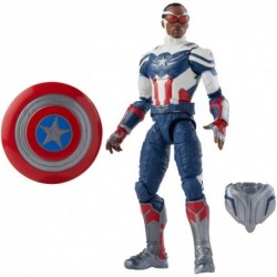 Hasbro Marvel Legends Series 6-inch Action Figure Toy Captain America: Sam Wilson Premium Design and 2 Accessories for Kids A...