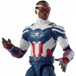 Hasbro Marvel Legends Series 6-inch Action Figure Toy Captain America: Sam Wilson Premium Design and 2 Accessories for Kids A...