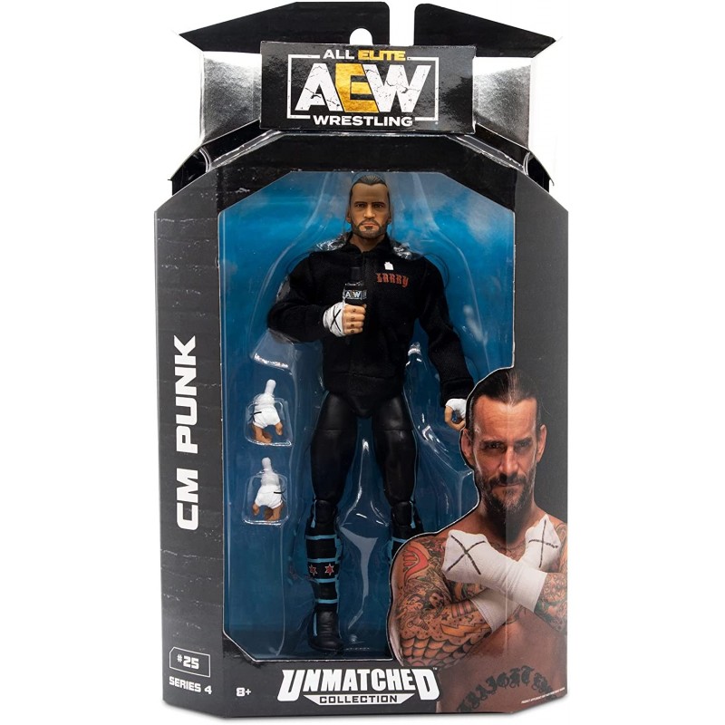 cm Punk - AEW Unmatched Series 4 Toy Wrestling Action Figure $46.75 Action Figures