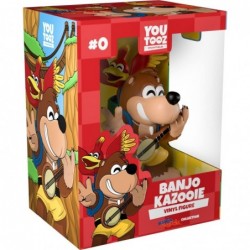 Banjo Kazooie Vinyl Figure 4.5” Action Figure Banjo The Bear with his Friend Kazooie The red Bird - Youtooz Banjo Kazooie Col...