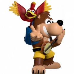 Banjo Kazooie Vinyl Figure 4.5” Action Figure Banjo The Bear with his Friend Kazooie The red Bird - Youtooz Banjo Kazooie Col...