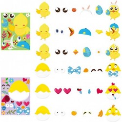 40Pcs Easter Stickers DIY Make a Face Sticker Include Easter Eggs Bunnies Chicks Lamb Flower Easter Decorations Party Favors ...