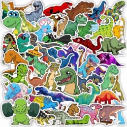 Dinosaur Stickers 50 PCS Waterproof Stickers for Water Bottle Notebook Camping Dinosaur Theme Non-Repeating Vinyl Holiday Par...