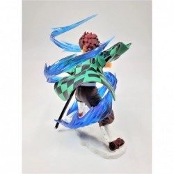 Tanjiro Demon Slayer Action Figure with Cyclone $78.35 Action Figures