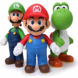 3 Piece Super Mario Bros Luigi Mario Yoshi PVC Action Figures Toy 5 Inch （13CM） $22.16 Action Figures