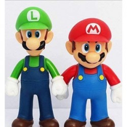 3 Piece Super Mario Bros Luigi Mario Yoshi PVC Action Figures Toy 5 Inch （13CM） $22.16 Action Figures