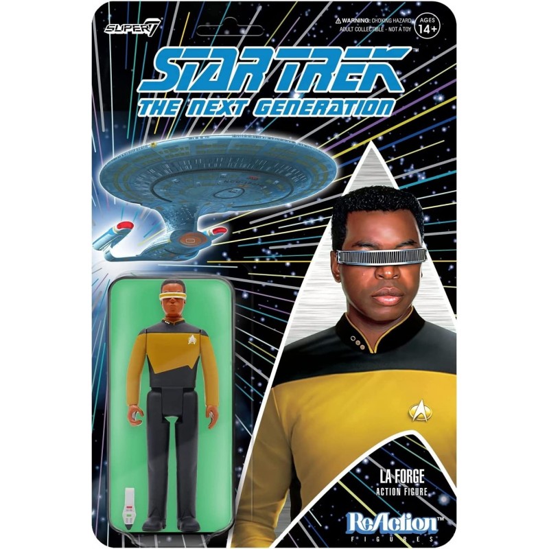 Star Trek Next GEN W2 Geordi LA Forge Reaction FIG $34.48 Action Figures