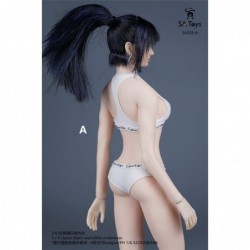 1/6 Scale Female Figure Doll Clothes Top+Thong Uniform Costume for 12 inch Female Action Figure Phicen/TBLeague CM186(White) ...