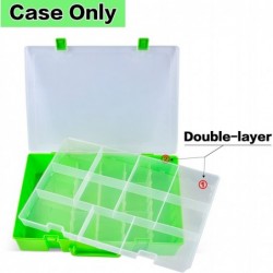 Toys Organizer Case Compatible with Minecraft Figures in 3.25-in Scale Mini Figure Double-Layer Storage Holder Fits for Minec...