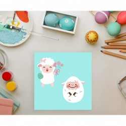 24PCS Easter Stickers for Kids Decorations - Make A Easter DIY Game - Bunny Egg Crafts School Activity Party Favors Supplies ...