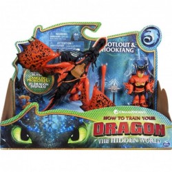 DreamWorks Dragons Hookfang and Snotlout Dragon with Armored Viking Figure for Kids Aged 4 and Up $45.42 Action Figures