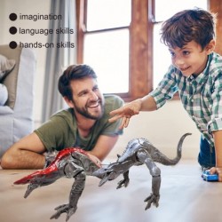 Animal Toys Action Figures Soft Glue Monster Toys with Movable Joints Cool Burst Prehistoric Behemoth Lizard Toy Monster Figu...