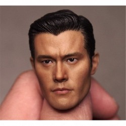 1/6 Scale Asian Male Figure Head Sculpt Asian Handsome Men Tough Guy Doll Head for 12 inch Action Figure TBLeague/Phicen HS01...