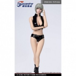 1/6 Scale Figure Doll Clothes Hot Girl Suit Leather Tight-Fitting Top+Shorts Outfit Costume for 12 inch Female Action Figure ...