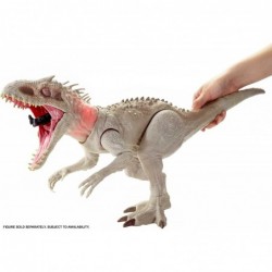 Jurassic World Destroy ‘N Devour Indominus Rex with Chomping Mouth Slashing Arms Lights & Realistic Sounds Swallows 3 Human A...