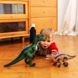 2Pcs LED Light Up Dinosaur Toys Walking Realistic T-Rex Dinosaur Figures with Roaring Sound Electronic Dino Toys for Kids $33...