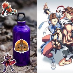 Stickers for Street Fighter（20pcs）Gifts Street Fighter Video Game Stickers Merch Party Supplies Vinyl Sticker for Suitcase La...