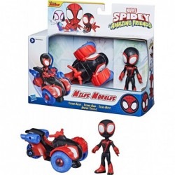 Marvel Miles Morales Action Figure and Techno-Racer Vehicle for Kids Ages 3 and Up (F1941) $42.54 Kids' Play People Figures