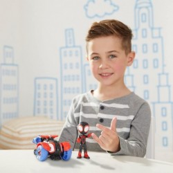 Marvel Miles Morales Action Figure and Techno-Racer Vehicle for Kids Ages 3 and Up (F1941) $42.54 Kids' Play People Figures