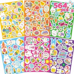 Easter Stickers for Kids Easter Egg Stickers 564 PCS Happy Easter Bunny Stickers for Toddlers Easter Egg Decorating Stickers ...