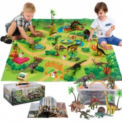 Toddler Dino Toy Dinosaur Figure with Play Mat - Dinosaur Toys Playset for Kids Realistic Toy Dinosaur Playset for Dino Lover...