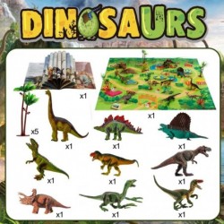 Toddler Dino Toy Dinosaur Figure with Play Mat - Dinosaur Toys Playset for Kids Realistic Toy Dinosaur Playset for Dino Lover...